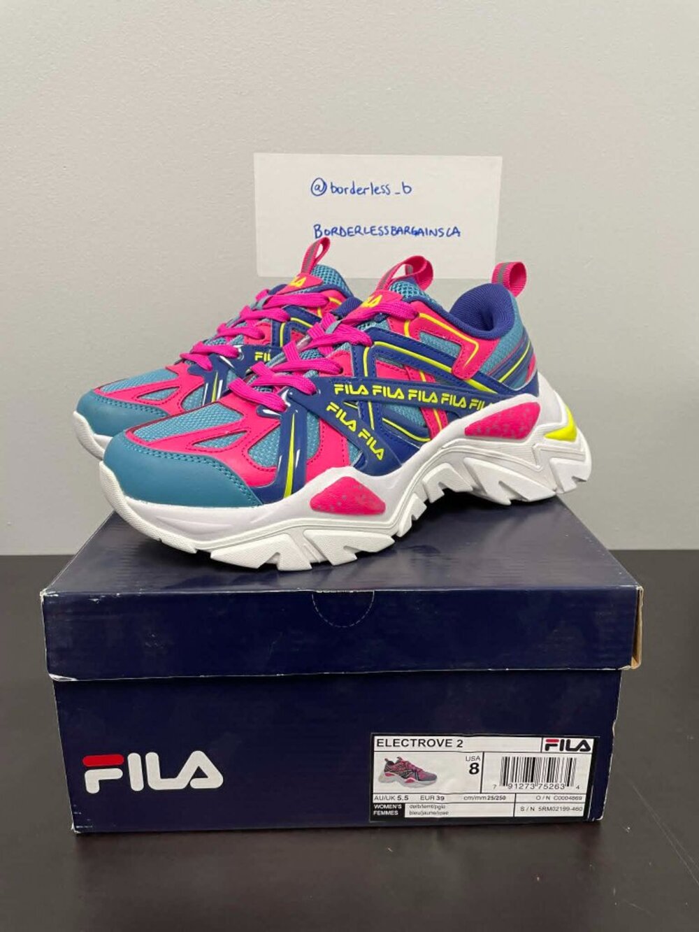 Women's Fila Electrove 2 (5RM02199-460) - Size US Women's 8
